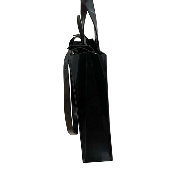 MELISSA Vegan Jelly Shoulder Beach Tote Bag Black - Picture 3 of 8